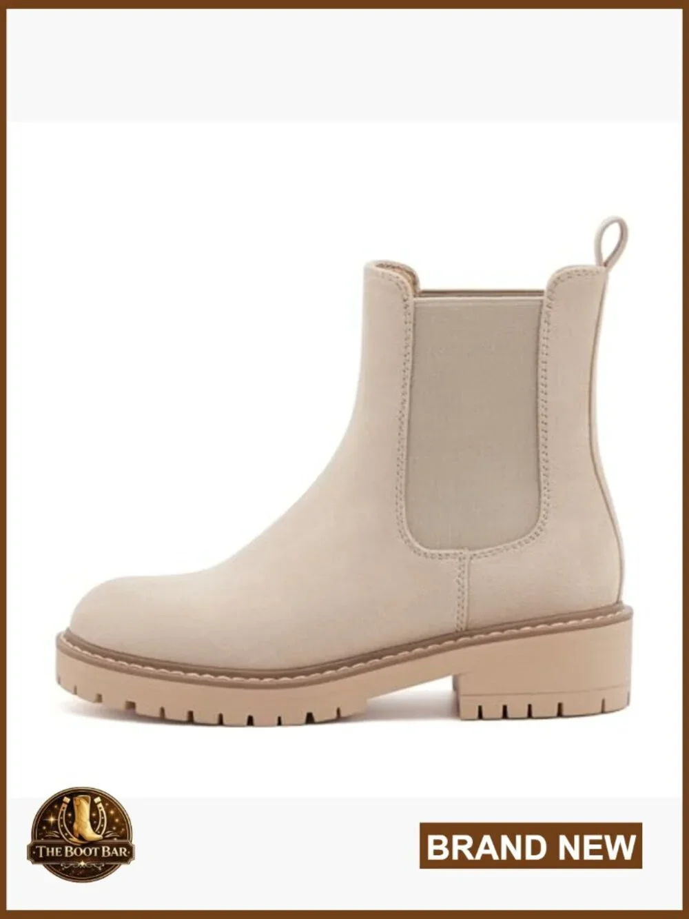 Women's Chelsea Boots Slip On Ankle Booties Chunky Block Heel Casual
